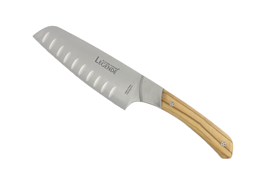 Couteau santoku alvéolé – Légende