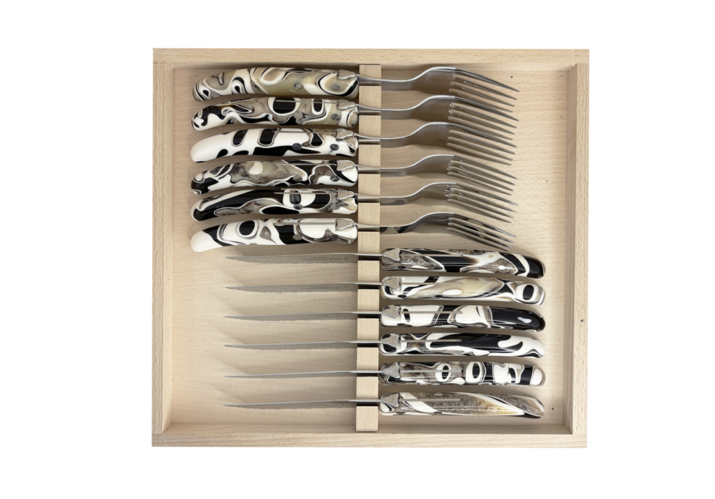 Coffret 12 pièces (6 couteaux et 6 fourchettes) – À Table
