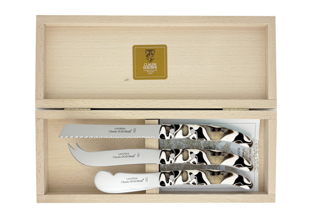 Coffret 3 pièces (trancheur, couteau à fromage & tartineur) – Fromage et beurre