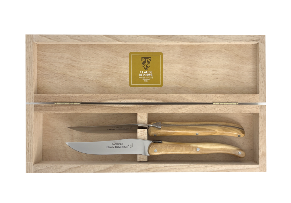 Coffret 2 couteaux – Laguiole Plein Manche