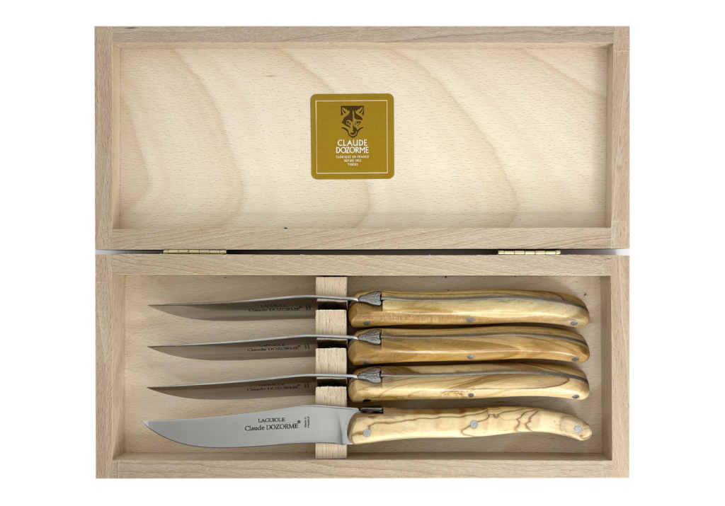 Coffret 4 couteaux – Laguiole Plein Manche
