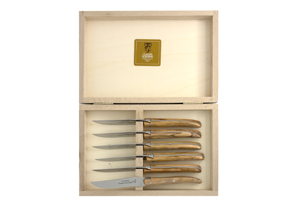 Coffret 6 couteaux à dessert – Laguiole Plein Manche
