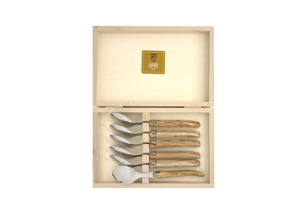 Coffret 6 cuillères à café – Laguiole Plein Manche