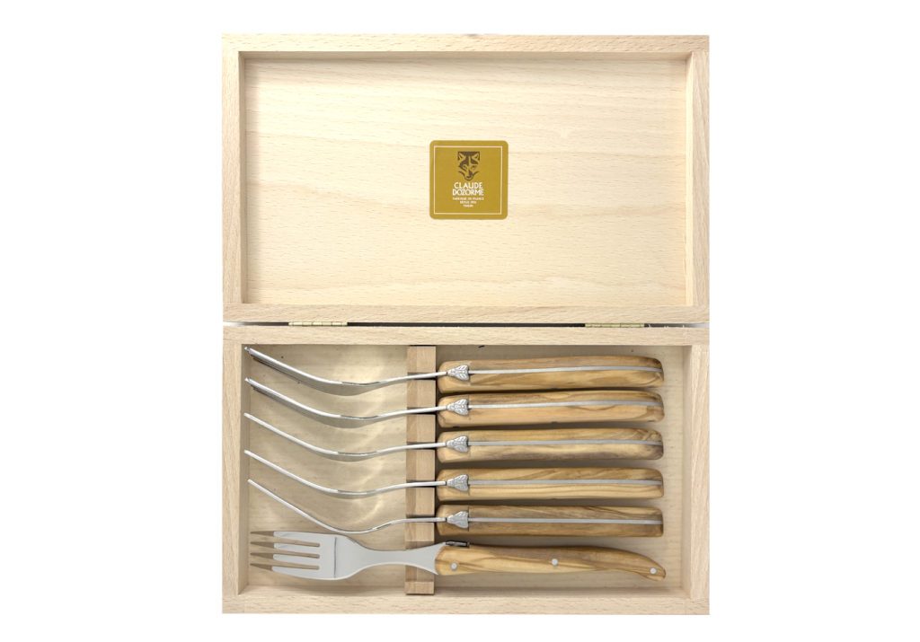 Coffret 6 fourchettes – Laguiole Plein Manche