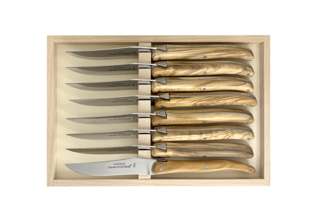 Coffret 8 couteaux – Laguiole Plein Manche