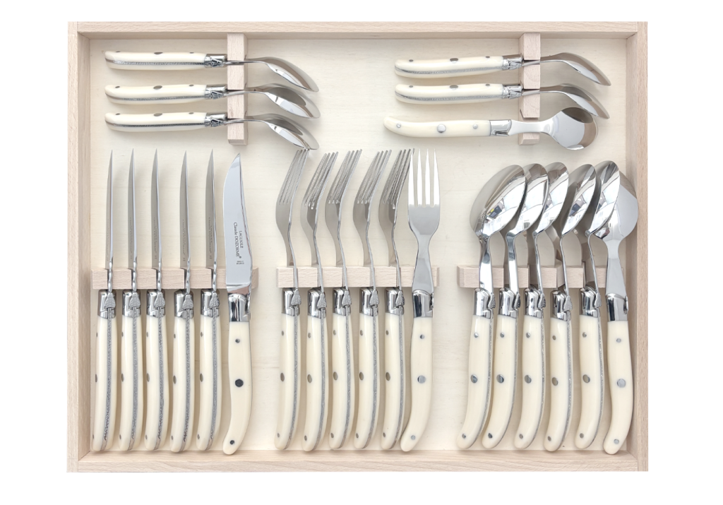 Coffret Ménagère 24 pièces – Laguiole Mitre Inox