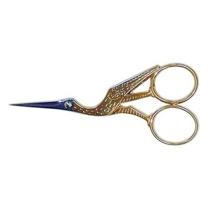 Ciseaux à broder Cigogne dorée 9 cm