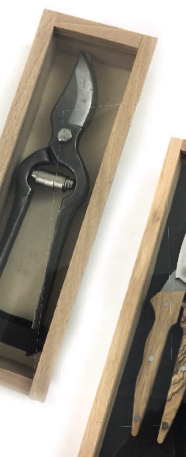 Coffret sécateur forgé