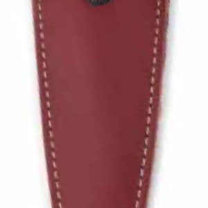 Étui cuir rouge pour ciseaux